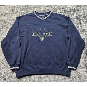 Vintage 90s Indiana Pacers Pro Player NBA Crewneck Sweatshirt SZ XL Embroidered